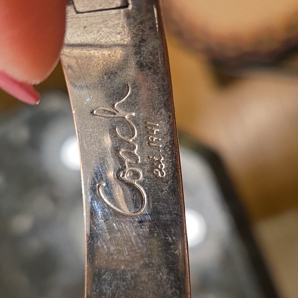 COACH elegant Silvertone  Logo Bangle Bracelet - Picture 3 of 3